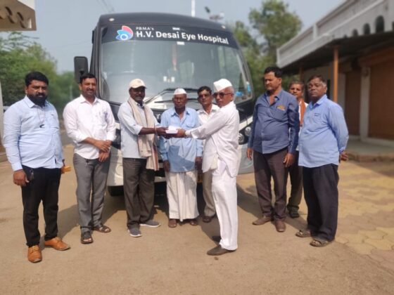 नेत्र तपासणी शिबीर आयोजन करून लाभार्थींना शस्त्रक्रिया करिता प्रोत्साहन देण्यात आले तसेच त्यंची जाण्या येण्याची सुविधा करण्यात आली